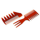 Weaving & Sectioning Foiling Comb | Pro Men's Oily Hairbrush, Set of 2