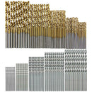 100X HSS Twist Drill Woodworking High Speed Steel Twist Drill Bit Set Tools