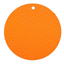 Round Non-Slip Heat Resistant Mat Silicone Coaster Cushion Placemat Pot Hol D5G2