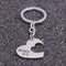 3x/Set Heart Pendant Friendship KeyRings Chains Keychains Family NPft Natural-OZ