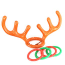 Inflatable Reindeer Christmas Gifts Hat Antler Hat Hair Band Ring Toss Ga3C