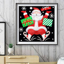 Diamond Painting Snowman Santa Full Round Wall Picture DIY Set (yc4189)