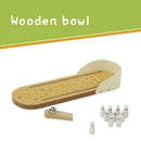 Kids Children Wooden Mini Desktop Bowling Game Toys Desk Ball Board Baby P4J2