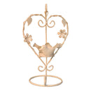 European-Style Retro Heart-Shaped Wedding Candlestick Decor Ornaments White