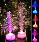 LED Color Christmas Tree Changing Mini Merry Xmas Home Table Party Decor Charm