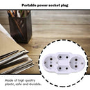 Portable EU Plugs Power Socket Converter 1 to 4 Port Outdoor Power Adapter A