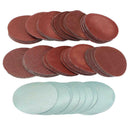 100Pcs 3'' 75mm Mixed Sander Sanding Discs 80-3000 Grit Pads Hook Loop Sandpaper