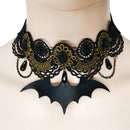 Steampunk Gothic Bat Collar Lace Choker Pendant Necklace Charm Jewelry Gift AME