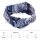 Women Soft Sweatband Stretch Printing Hairband Fashion Gym Yoga Headband