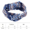 Women Soft Sweatband Stretch Printing Hairband Fashion Gym Yoga Headband