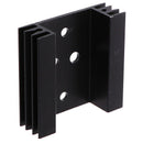 2Pcs 45x45x14mm TO3 Transistor Heat Sinks TO-3 Black Amuminum  BX