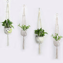 2pcs Pot Holder Macrame Plant  Hanging Planter Basket Jute Braided Rope Craf@