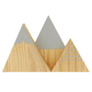 3Pcs/Set Handmade Decoration Nordic Top Woodland Wood Mountain Decorative K