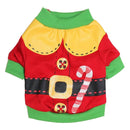 Green Border Dog Cat Winter Clothes Warm Knitted Sweater for Dog Christmas