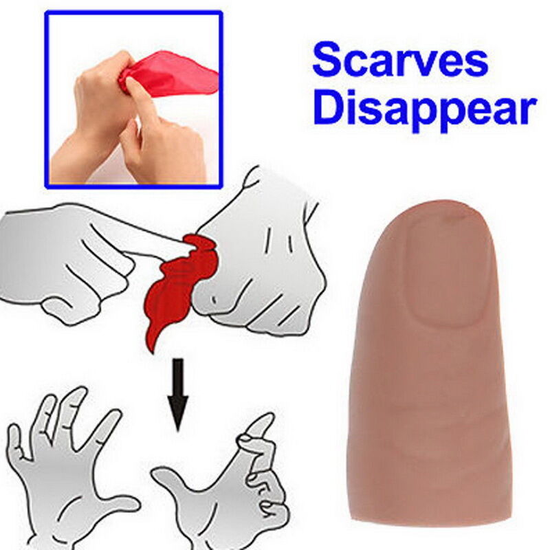 Magic Thumb Tips Tricks Rubber Close Up Vanish Appearing Finger Trick Prop ME