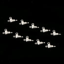50pcs Alloy Metal Heart Charms DIY Bracelet Necklace Jewelry Making Findings