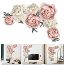 1Pc Pink Peony Flower Blossom Wall Stickers Kids Art Baby Nursery Decor Mur