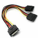 SATA Power Y Splitter Cable Adapter - M/F (Power Cable) 13cm. High quality K0B2