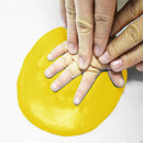 3PC20g Baby Care Hand Foot Inkpad Soft Clay Washless Footprint Mud (Yellow)