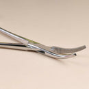 1Pcs Forceps Hemostatic Clamp Curved Tweezers StainlessSerrated