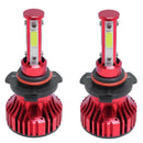 Pair 4side LED Headlight Kit 9005 HB3 H10 9140 9145 2000W 6000K 300000LM BulbsOZ