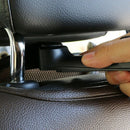 1X(Car Headrest Hook With Phone Holder Seat Back Hanger For Bag Handbag Pur