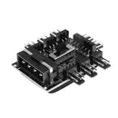 4Pin IDE Powered 8 Way 3pin Cooling Fan Power Cable Extender Hub Accessory A