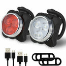 Bike Light Set Super Bright USB RECHARGEABLE Bicycle Lights Waterproof IPX4B Kw