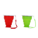 2 Pieces Collapsible Silicone Travel Coffee Mug 300ml Water Cups Portable