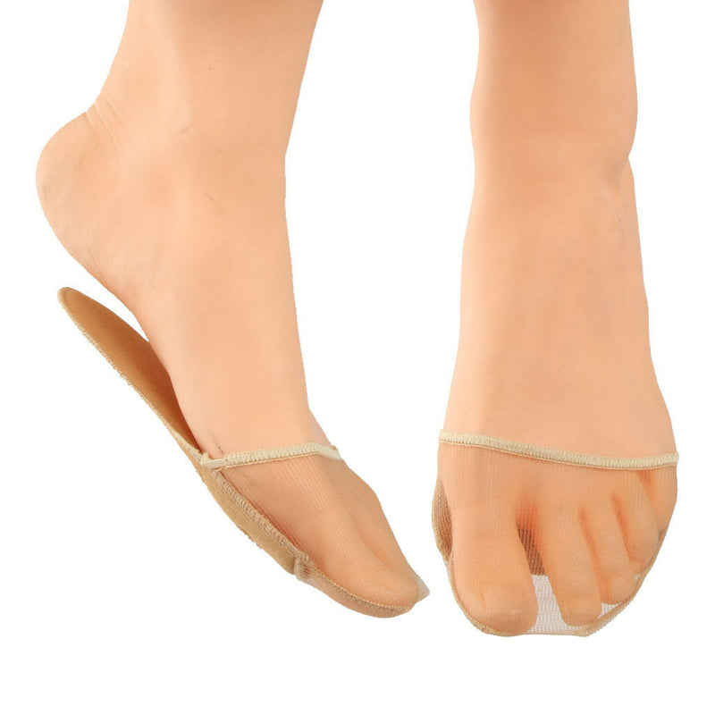 New Women's Lace Fore Foot Cushion Half Soles Foot Pain Relief Pads - Nude