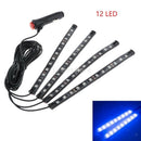 12 LED Car Auto Strip Light Decorative Atmosphere Lamps Interior Light