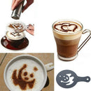Excellent 16X Coffee Latte Mold Cappuccino Cake Cookie Stencil Template Decor JR