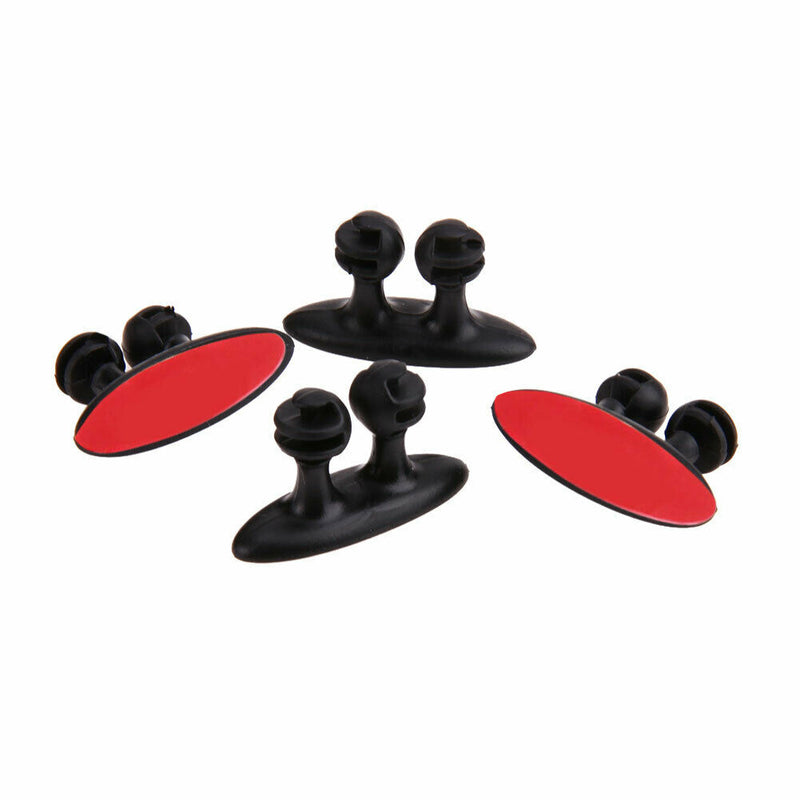 8Pcs Car Interior Clip Earphone Cable Clip Arrangement Panel Clamp(Black)