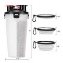 1X(Dog Water Bottle,Portable Pet Travel Water Bottle,Leak Proof Outdoor Dri