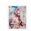 1 Panel Abstract Unframed Picture Wall Picture Art Painting - Girl & Wolf 02