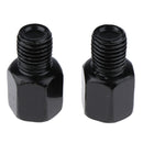 Motorcycle Racing Rearview Side Mirrors  RH 8mm To LH 10mm Black