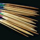 18 pairs of 32 "80cm Multicolor carbonized bamboo knitting needles