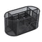 Multifunctional 9 Components Table Metal Desktop Storage Box (Black) J8N7