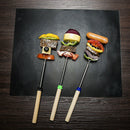 5x Barbecue BBQ Mat Pad Reusable Barbecue Grilling Cooking Baking Picnic Set