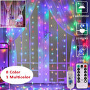 200 LED Fairy String Lights Garland Lamp with Remote (Hook Colorful) A