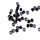 500Pcs 4mm silicone lined micro rings links beads for human hair extensions3CXP