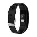 Temperature Measurement Blood Pressure Monitoring Fitness Tracker Black
