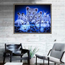 Animal Round Diamond Painting Embroidery DIY Needlework Cross Stitch Set