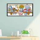 Home Cross Stitch 14CT Stamped Embroidery DIY Handwork (J169 Kitchen)