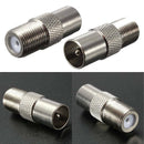5x Female Coax To F Connectors Socket RF IEC Aerial Plug Female Adaptor Twist On