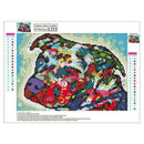 5D DIY Full Drill Diamond Painting Colorful Dog Cross Stitch Embroidery Kit