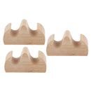 Chinese Traditional Desktop Ink, Pen, Calligraphy Brush Stand Wooden, 3Pcs