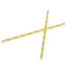 Paper Party Striped Straws yellow,white