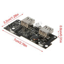 DIY 5V 2A Power Bank Charger Module Step Up Boost Dual USB LED PCB Circuit Board