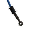 Motorcycle Braided Steel Brake Clutch Oil Hose Line Pipe Tube 1200mm Blue